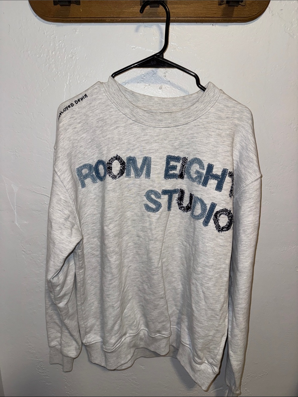 UNEMPLOYED DENIM Crewneck Sweatshirt - Light Heather Gray